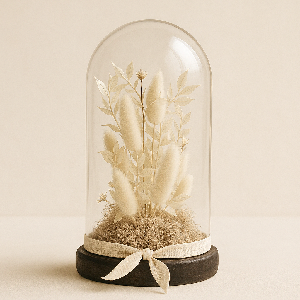 Dôme de fleurs séchées