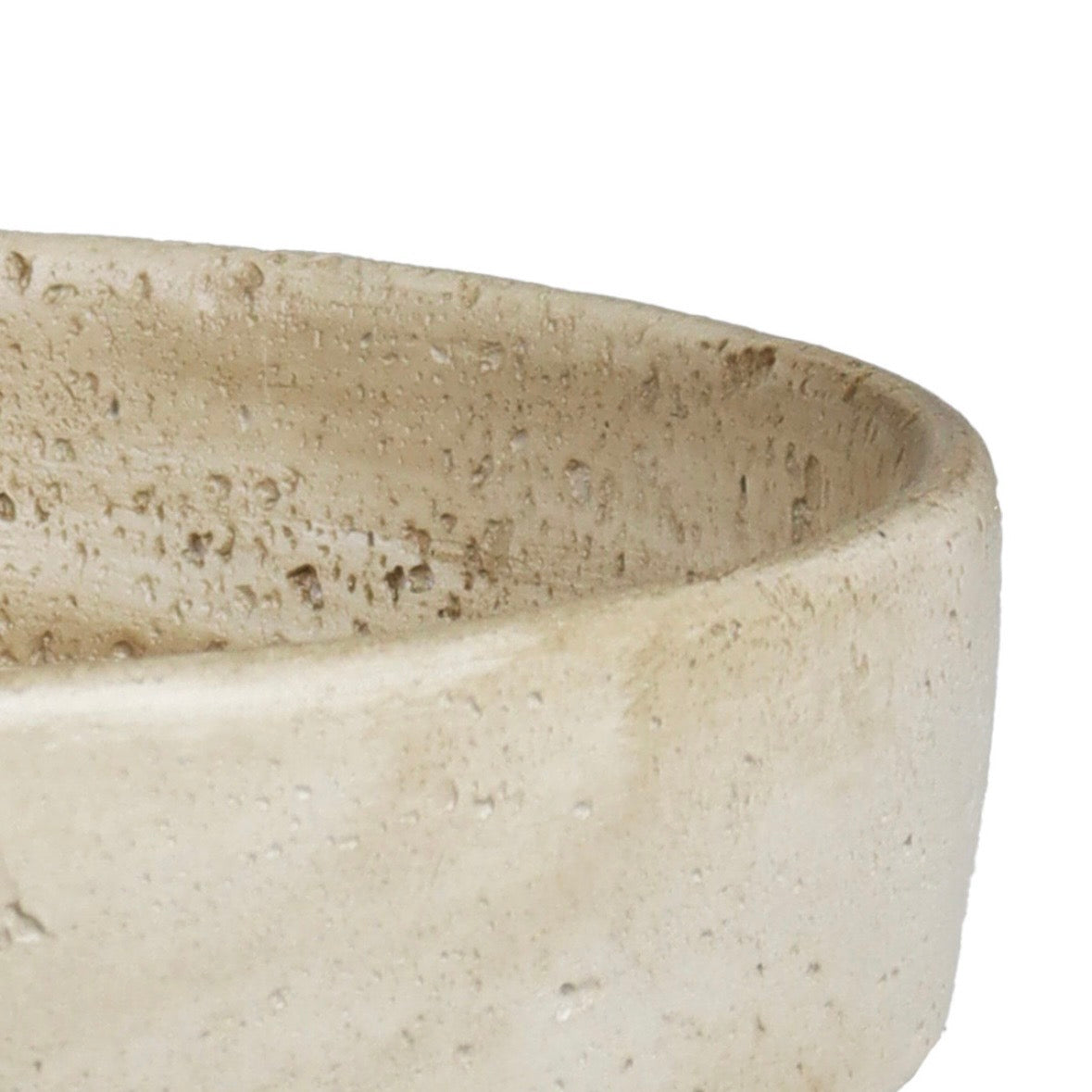 PLATEAU ROND EN CIMENT, BEIGE