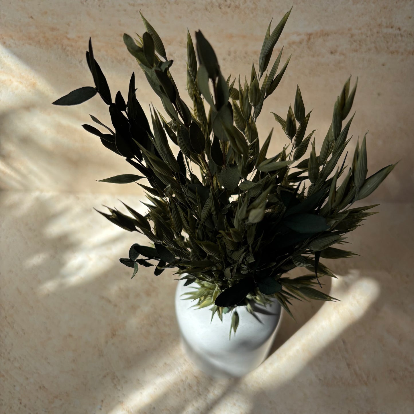 Vase-fleurs séchées
