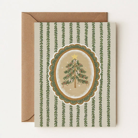 Carte de Noël — Arbre patrimonial