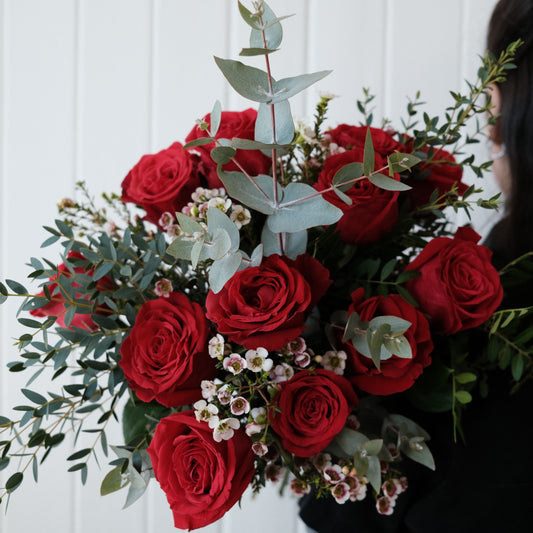 12 roses - rouge