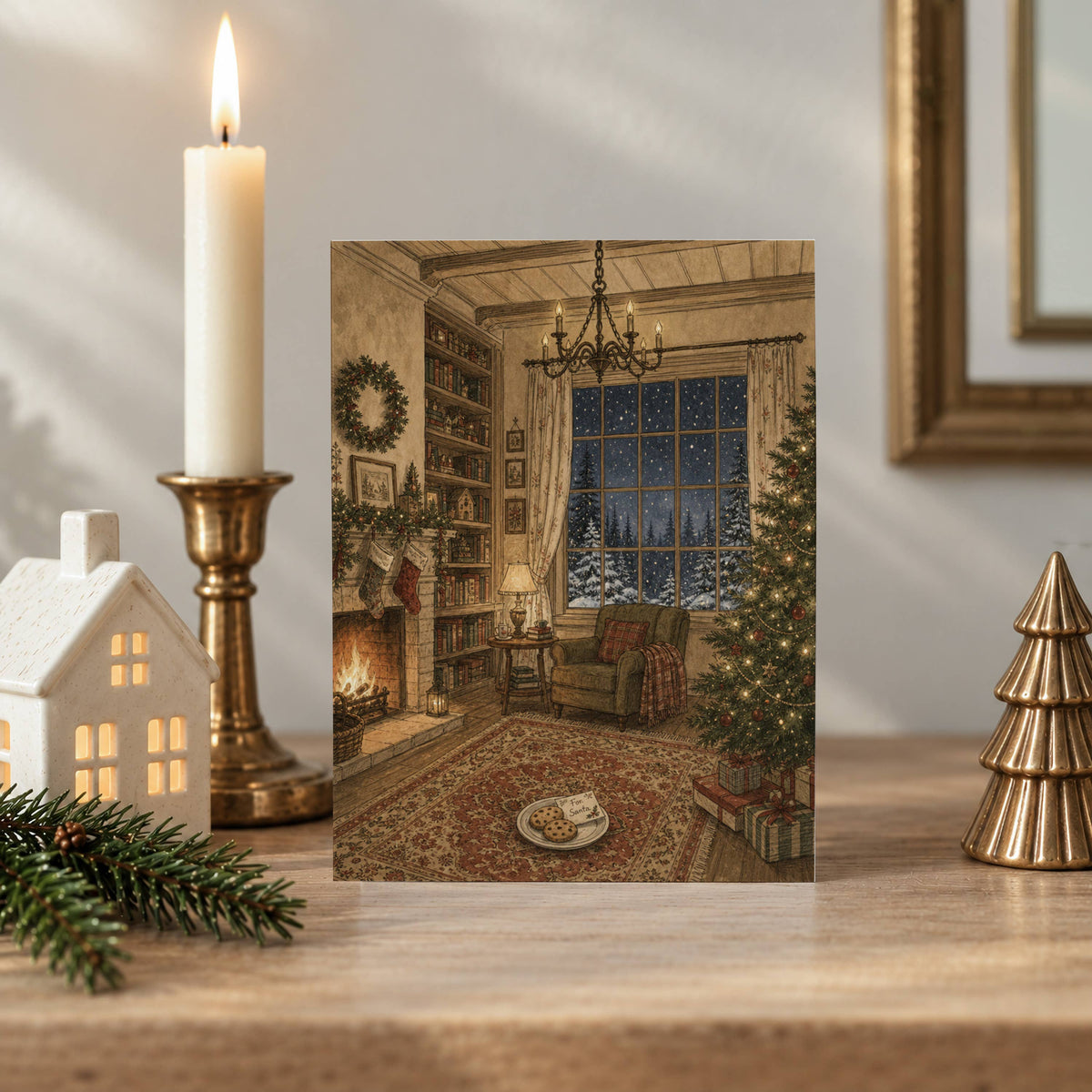 Carte de Noël « La nuit avant Noël »