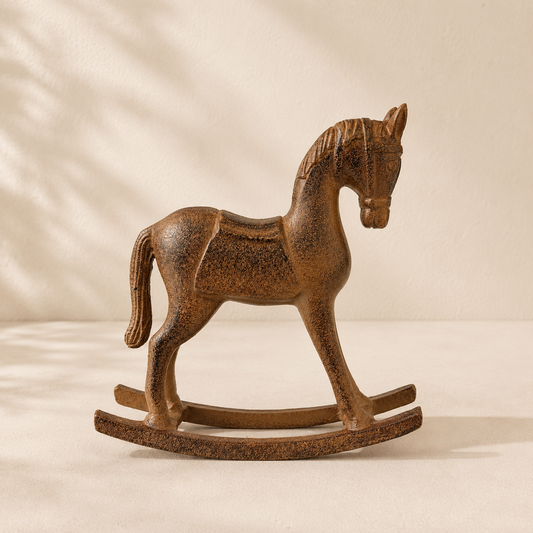 Cheval à bascule en fer