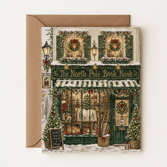 La carte de la librairie de Noël