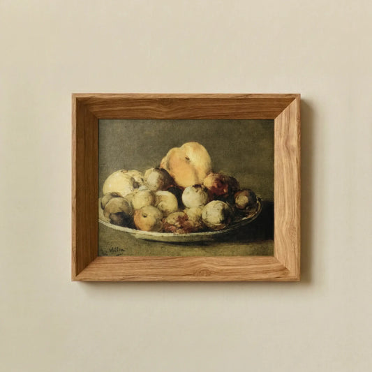 Nature morte avec prunes et pêches