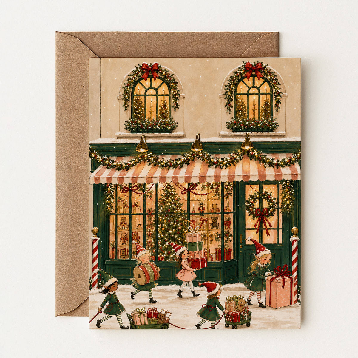 La carte de l'atelier de Noël