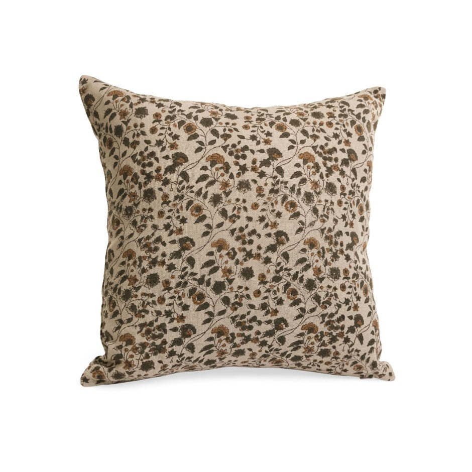 Coussin en coton imprimé à la main
