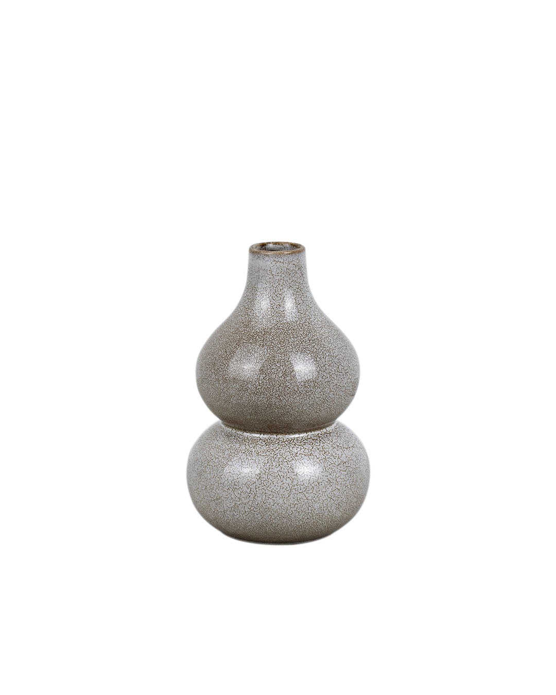 VASE EN CÉRAMIQUE BEIGE/BRUN