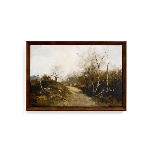 Affiche vintage - sentier en forêt