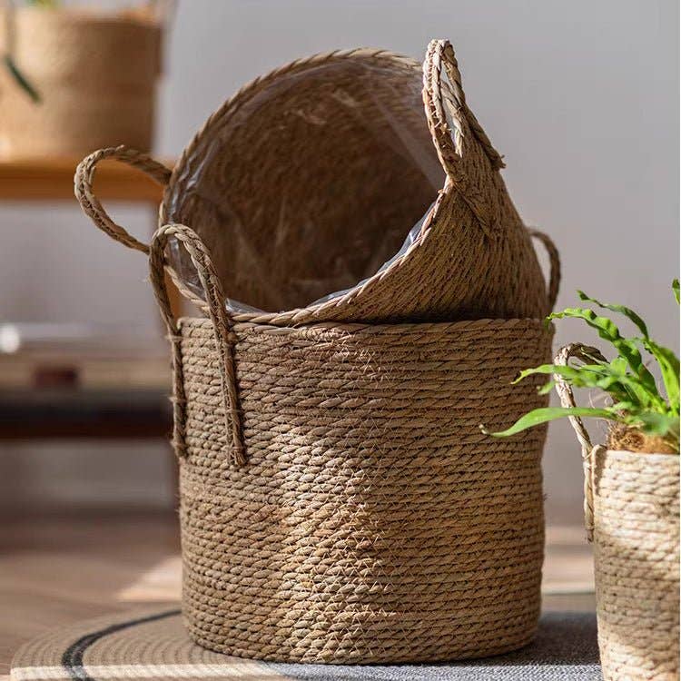 Panier tressé de style campagne