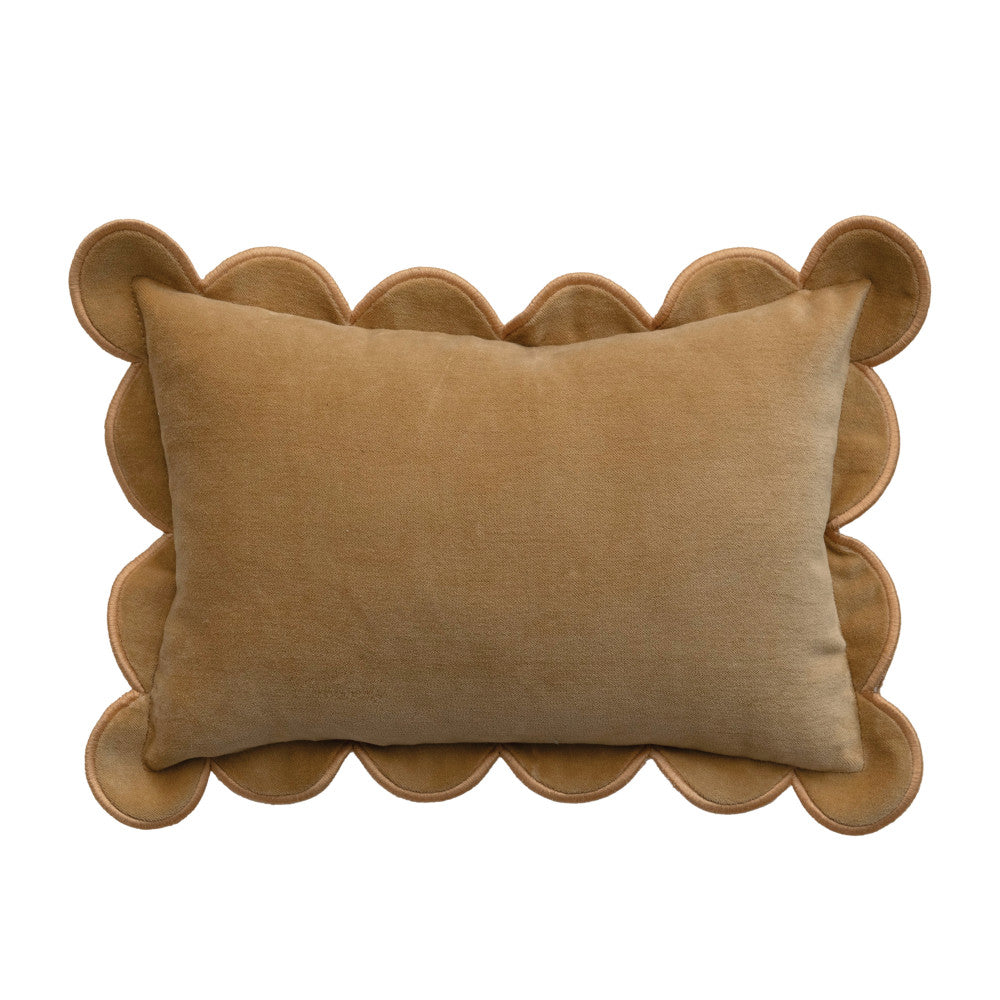 Coussin avec bordure festonnée