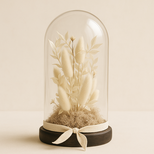Dôme de fleurs séchées