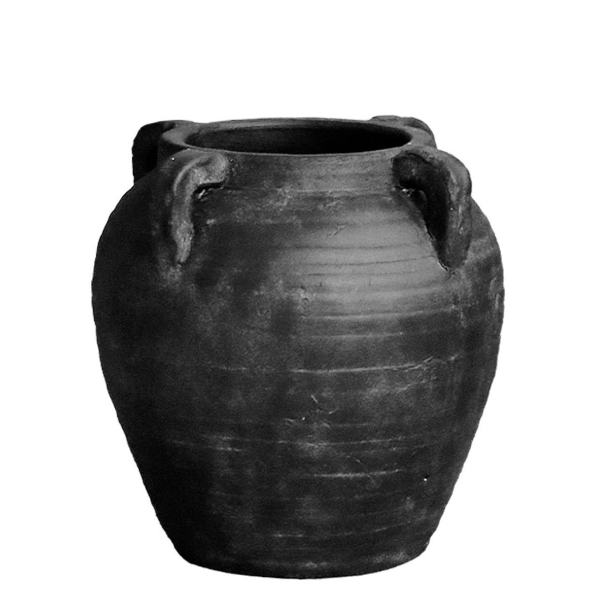 POTERIE EN TERRACOTTA, NOIR