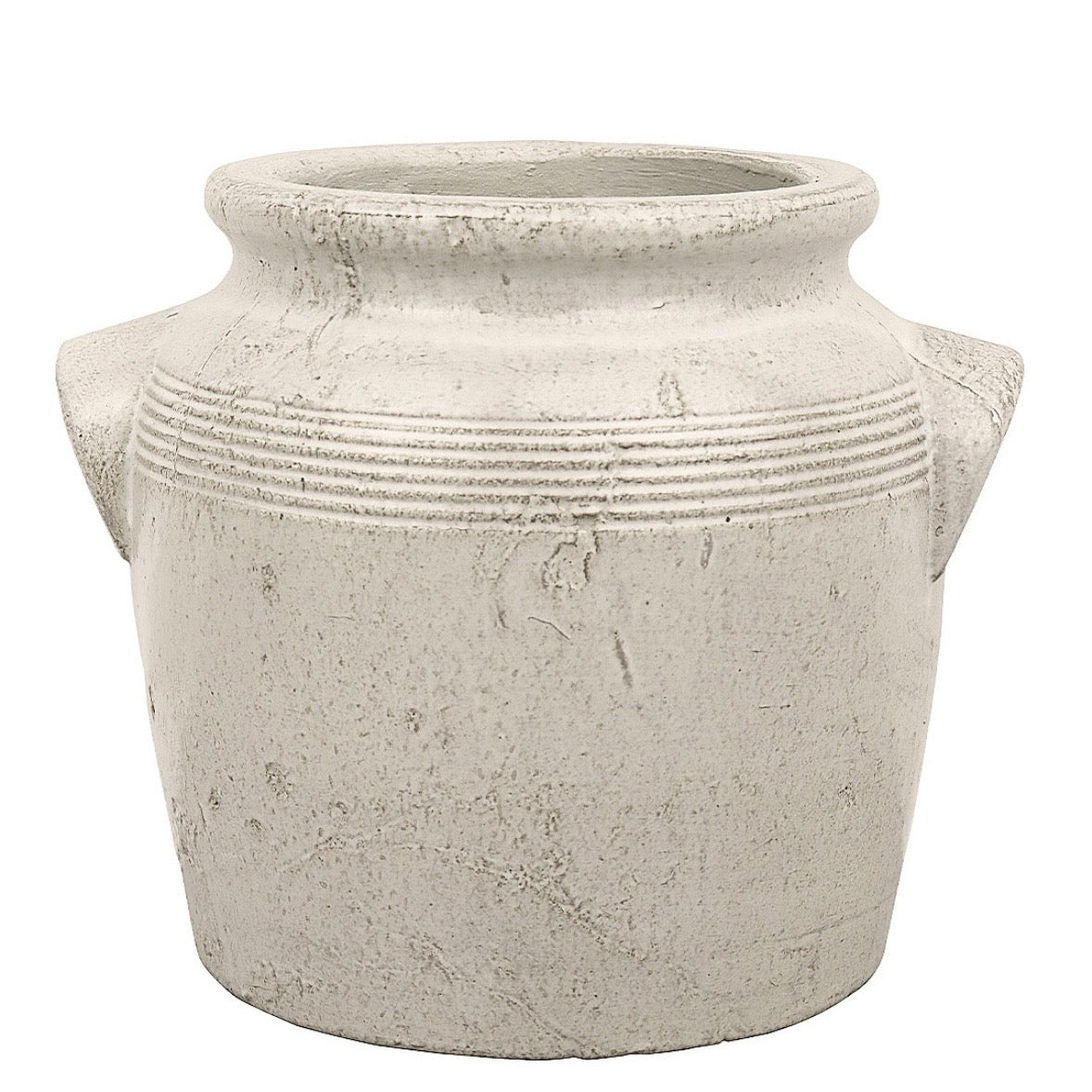 VASE EN TERRACOTTA, BEIGE