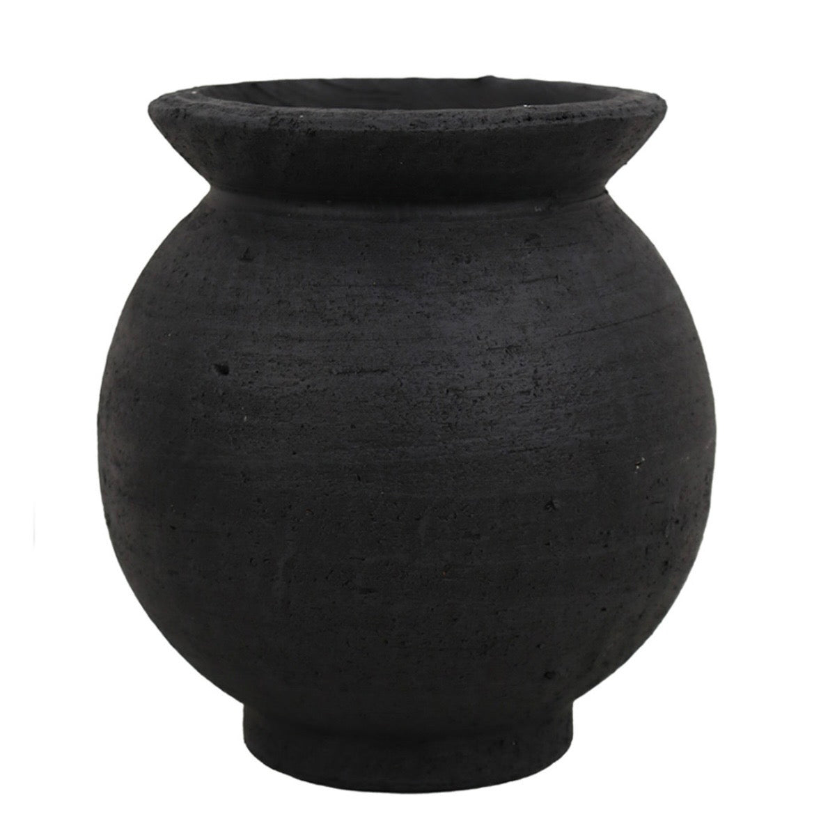 VASE EN TERRACOTTA, NOIR