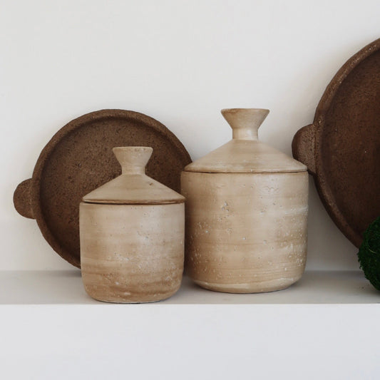 POT EN CIMENT, BEIGE