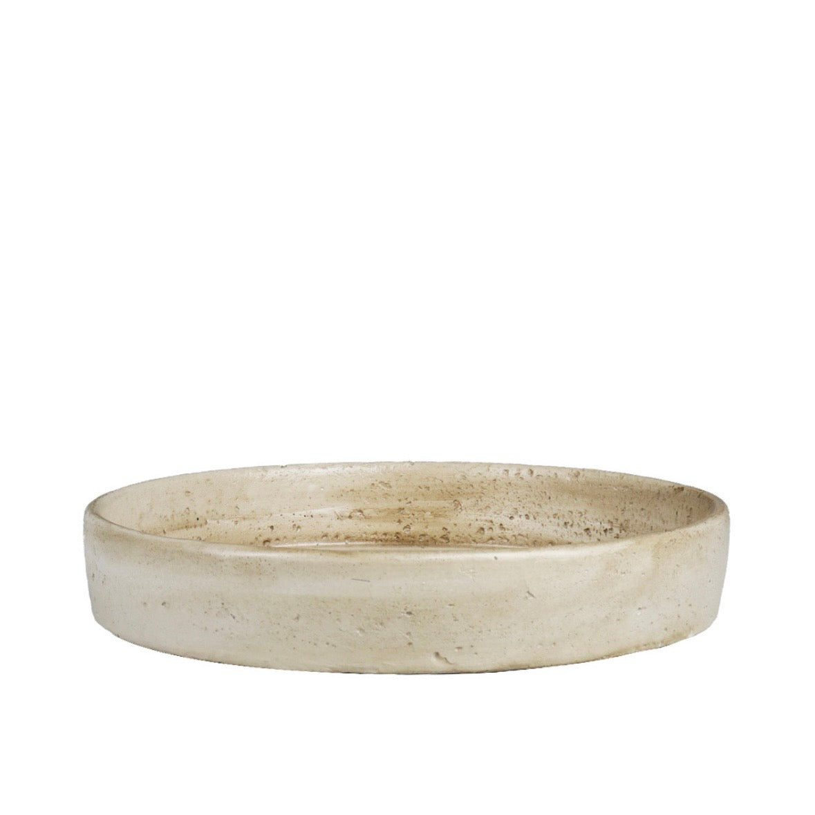 PLATEAU ROND EN CIMENT, BEIGE