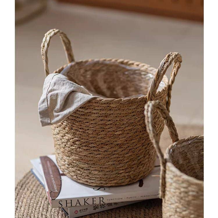 Panier tressé de style campagne