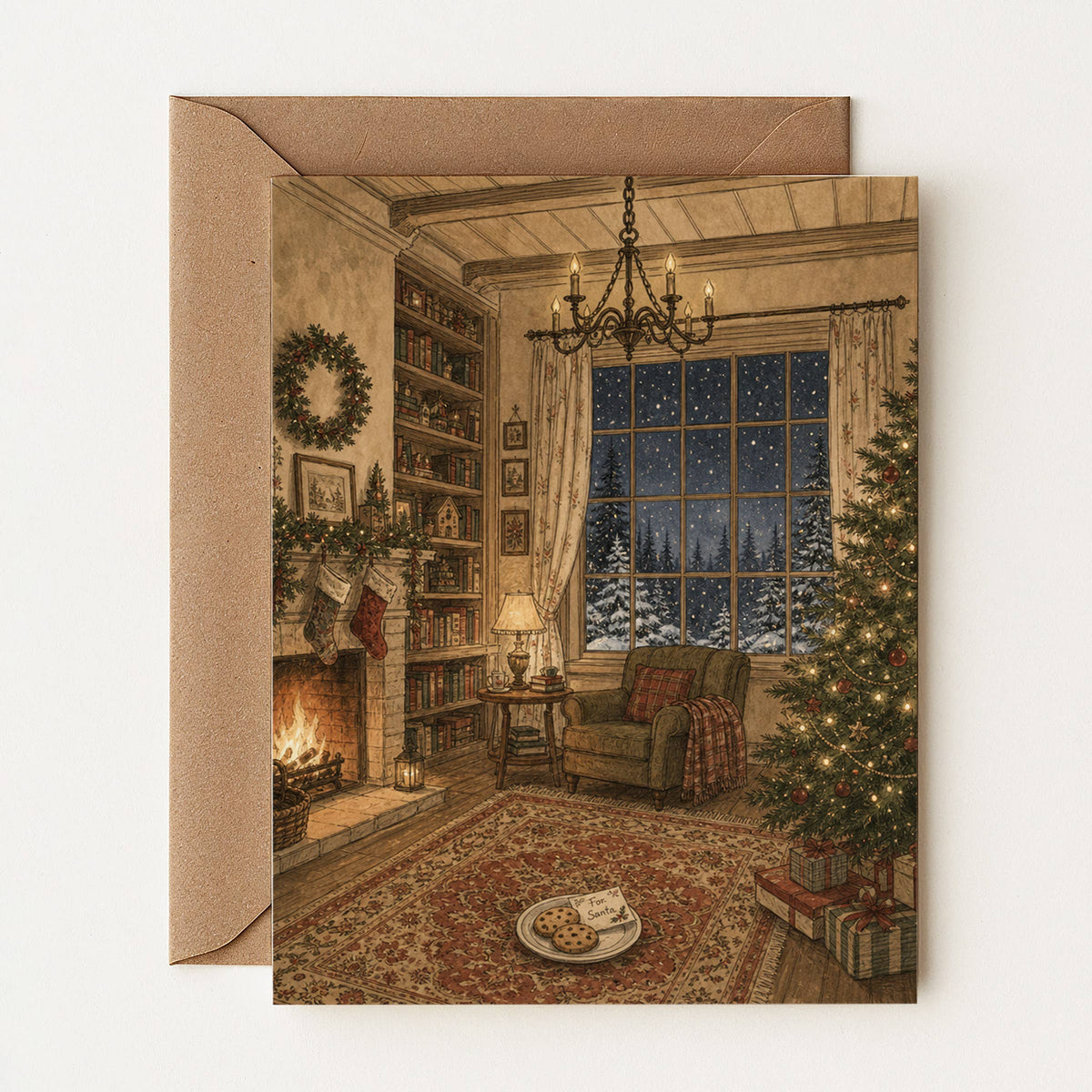 Carte de Noël « La nuit avant Noël »